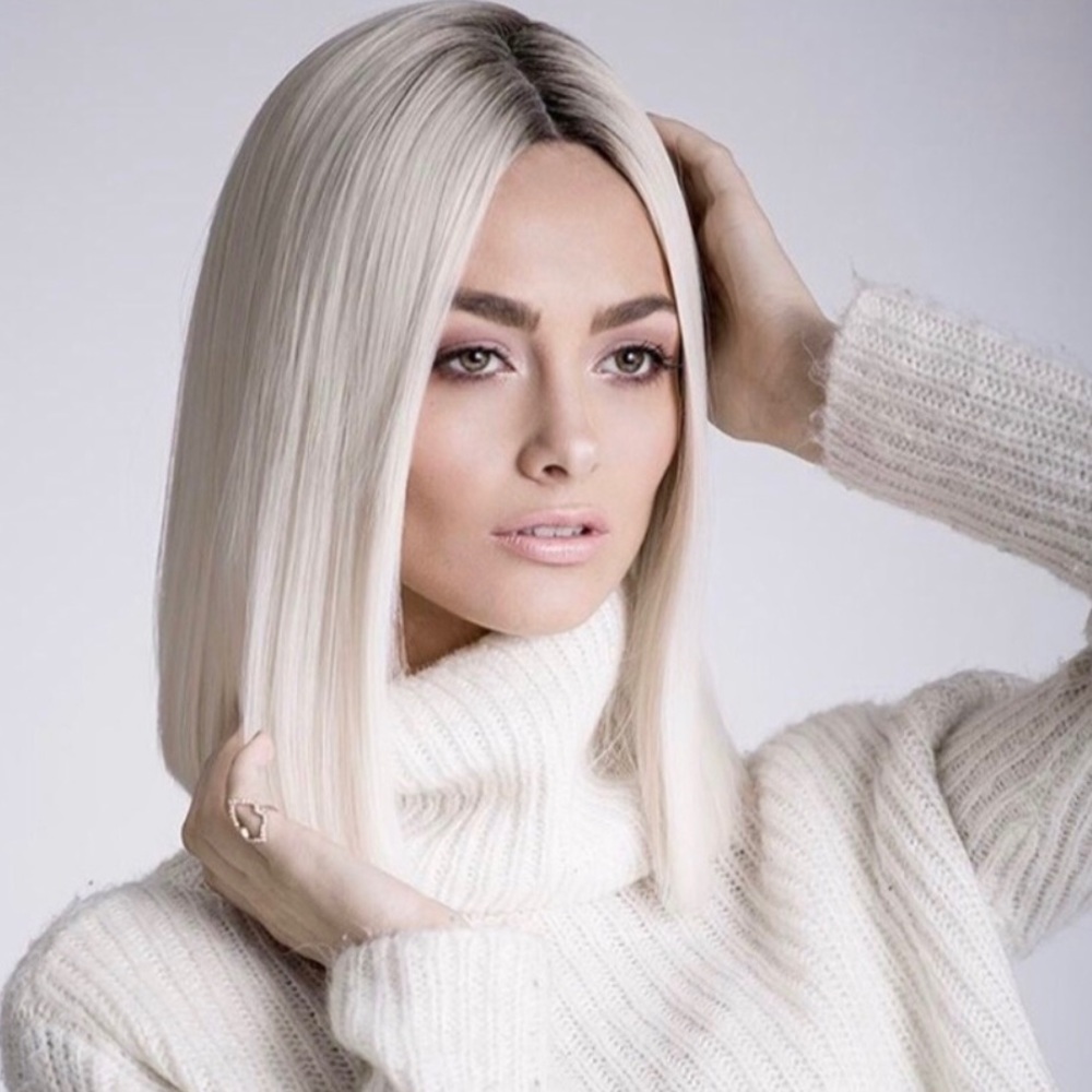 Layla Bellami Wig Platinum 14" Hair